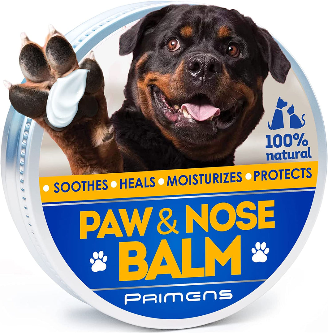 0,5 Oz Natural Dog Paw Balm, Dog Paw Protection for Hot Pavement, Dog Paw Wax for Dry Paws & Nose, Canine Paw Moisturizer for Cracked Paws, Cream Butter for Cat, Dogs Paw Protectors, Paw Pad Lotion