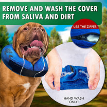 Load image into Gallery viewer, Soft Dog Cone Alternative, Comfy Dog Cones for Large Dogs, Inflatable Dog Collars for After Surgery, Neck Dog Donut Collar, Dog Recovery Collar for Dogs, Elizabethan Collar for Dogs, Large Dog Cone