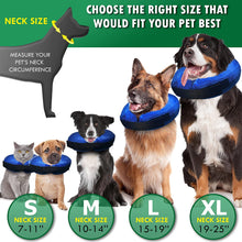 Load image into Gallery viewer, Soft Dog Cone Alternative, Comfy Dog Cones for Large Dogs, Inflatable Dog Collars for After Surgery, Neck Dog Donut Collar, Dog Recovery Collar for Dogs, Elizabethan Collar for Dogs, Large Dog Cone