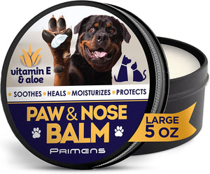 Natural Dog Paw Balm, Dog Paw Protection for Hot Pavement, Dog Paw Wax for Dry Paws & Nose, Canine Paw Moisturizer for Cracked Paws, Cream Butter for Cat, Dogs Paw Protectors, Paw Pad Lotion