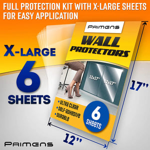 Wall Protector Sheets for Painted Wall. Clear Plastic Adhesive Film St ...